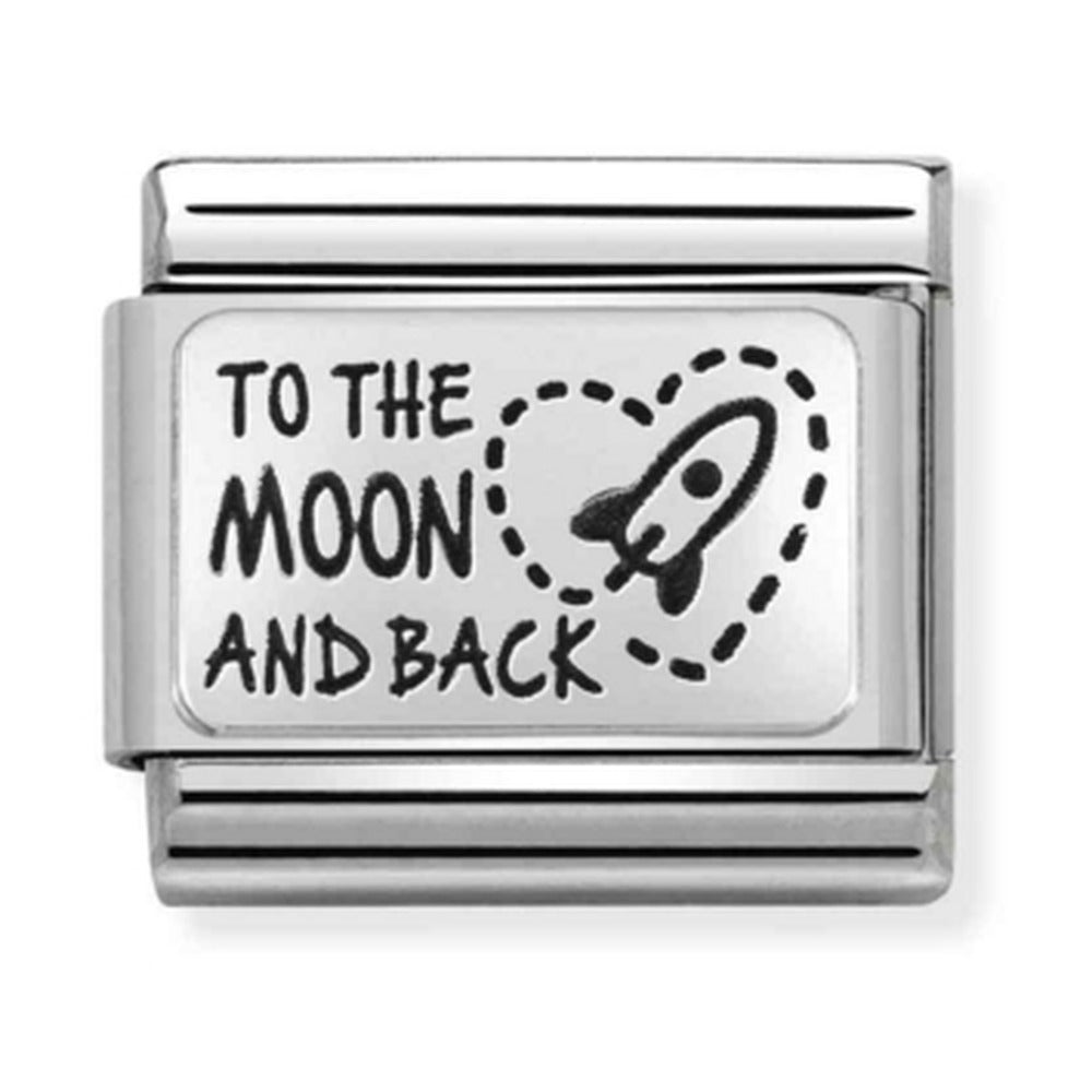 Nomination Composable Silver To The Moon and Back Charm 330111/39