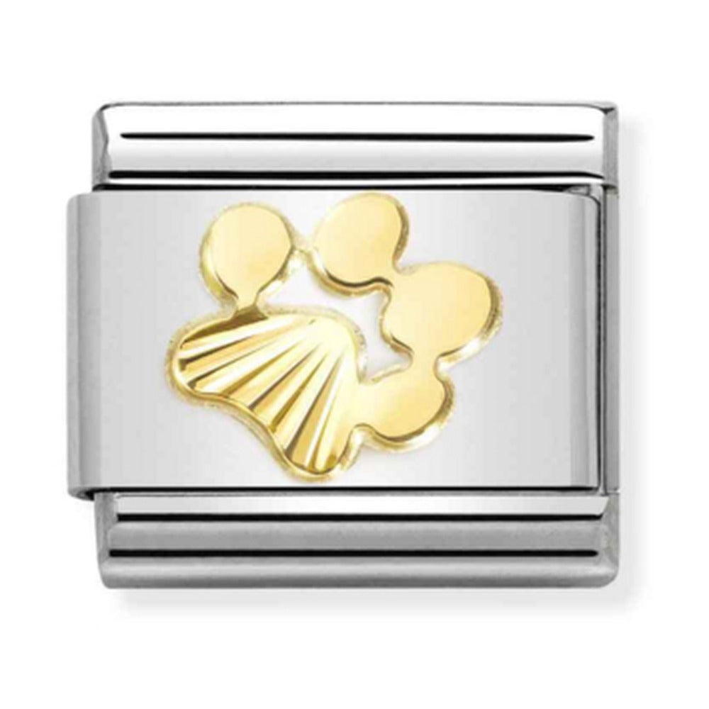 Nomination Composable Gold Diamond Cut Paw Print Charm 030149/44