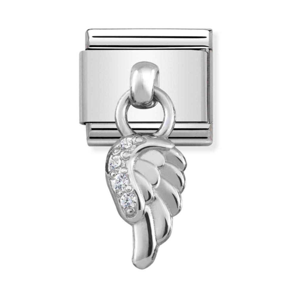 Nomination Composable Silver CZ Angel Wing Charm 331800/06