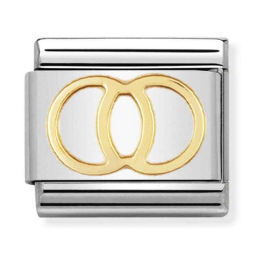 Nomination Composable Gold Wedding Rings Charm 030109/21