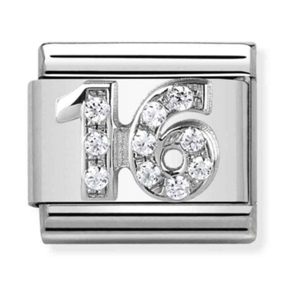 Nomination Composable Silver CZ 16 Charm 330304/17