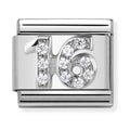 Nomination Composable Silver CZ 16 Charm 330304/17