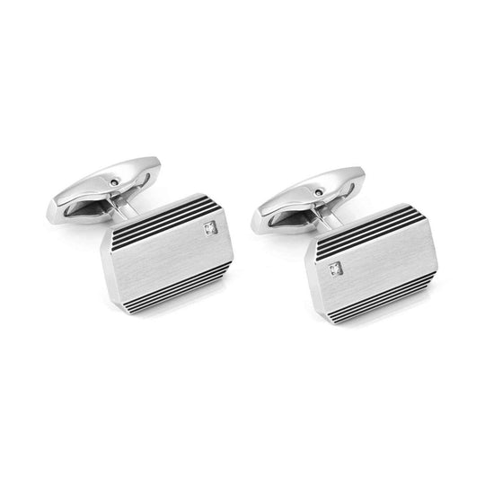 Nomination Mens Strong Black Diamond Cufflinks 028346/065