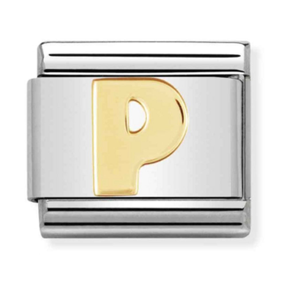Nomination Composable Gold Letter P Charm 030101/16