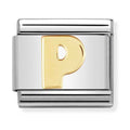Nomination Composable Gold Letter P Charm 030101/16