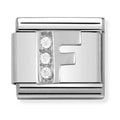 Nomination Composable Silver CZ Letter F Charm 330301/06