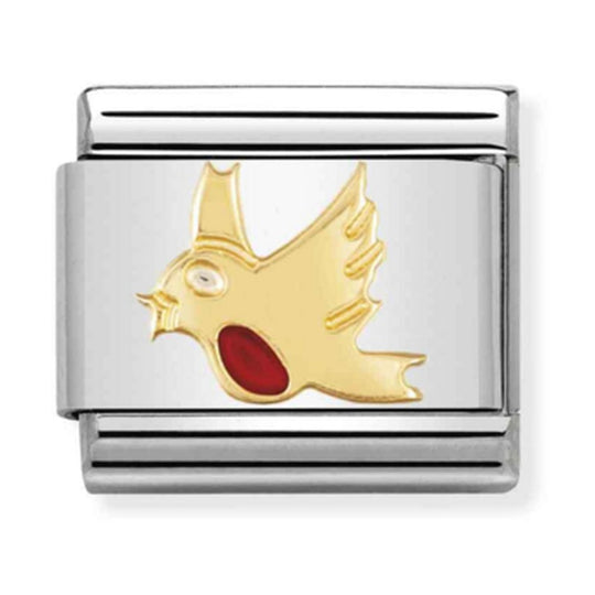 Nomination Composable Gold Robin Charm 030211/06