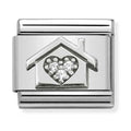 Nomination Composable Silver CZ House With Heart Charm 330311/11