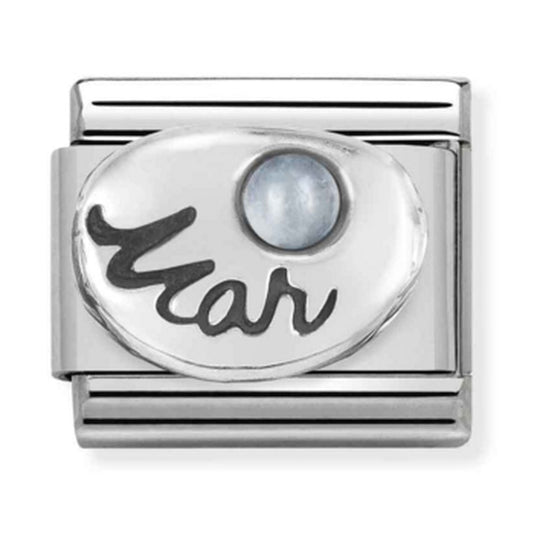 Nomination Composable Silver March Aquamarine Charm 330505/03
