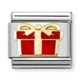 Nomination Composable Gold  Red Gift Box Charm 030272/70