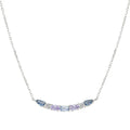 Nomination Colour Wave Mixed Blue, Lavender CZ Necklace