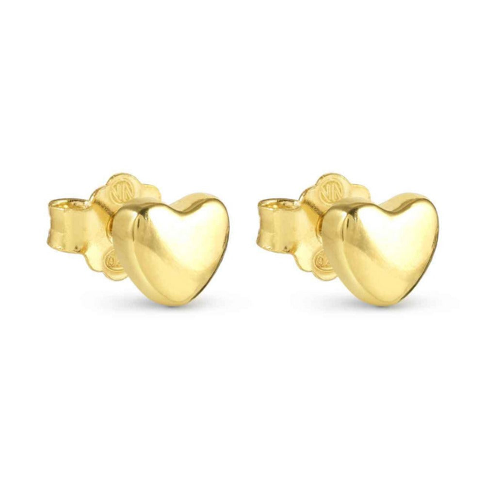 Nomination Armonica Heart Stud Earrings Silver Gold Plated