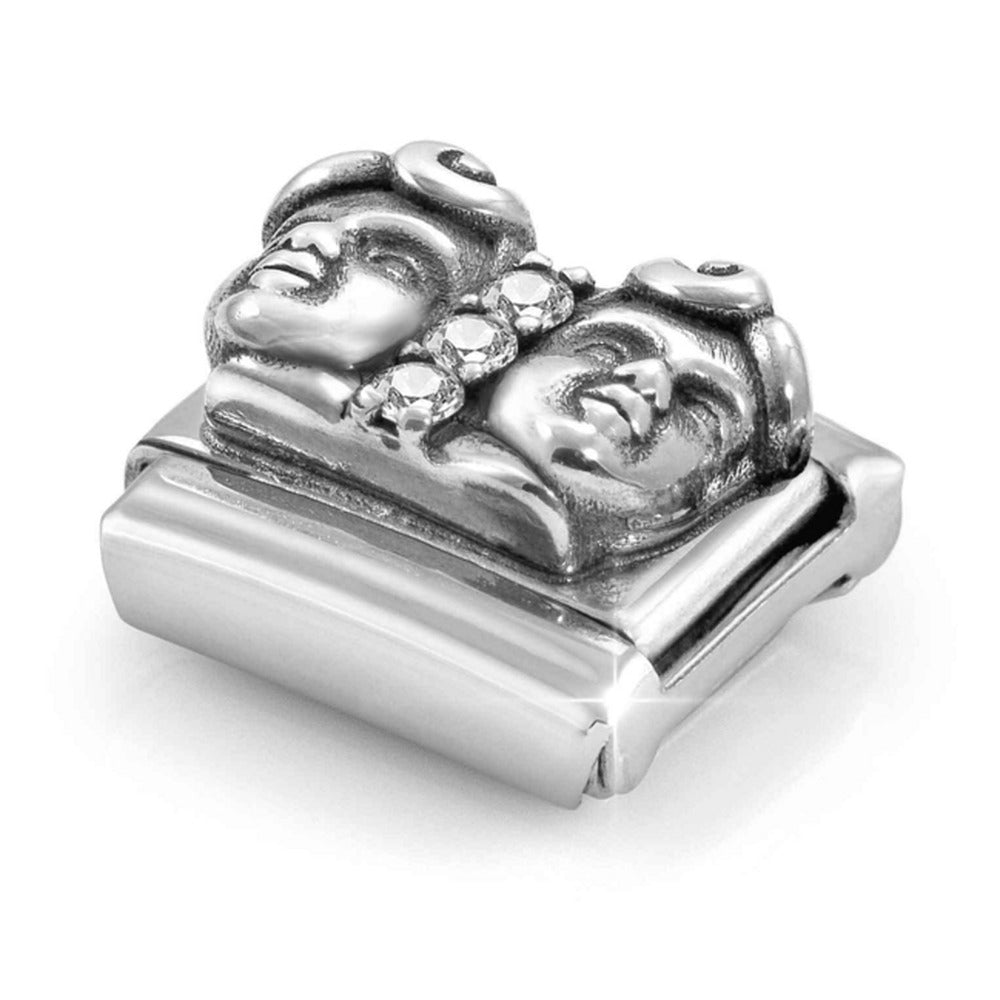 Nomination Composable Silver CZ Zodiac Gemini Charm 330326/03
