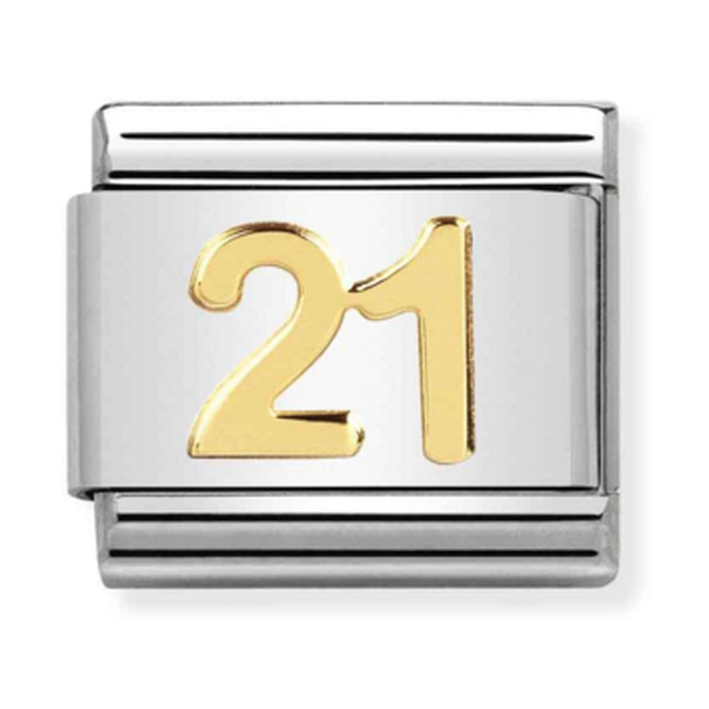 Nomination Composable Gold 21 Charm 030109/36