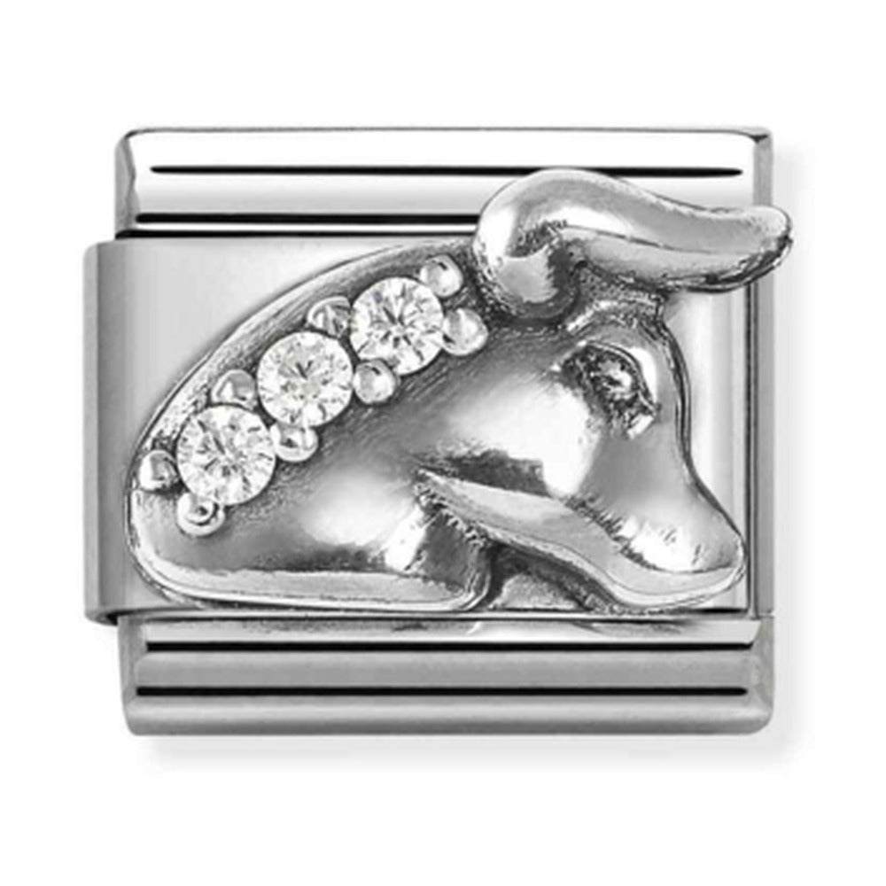 Nomination Composable Silver CZ Zodiac Taurus Charm 330326/02