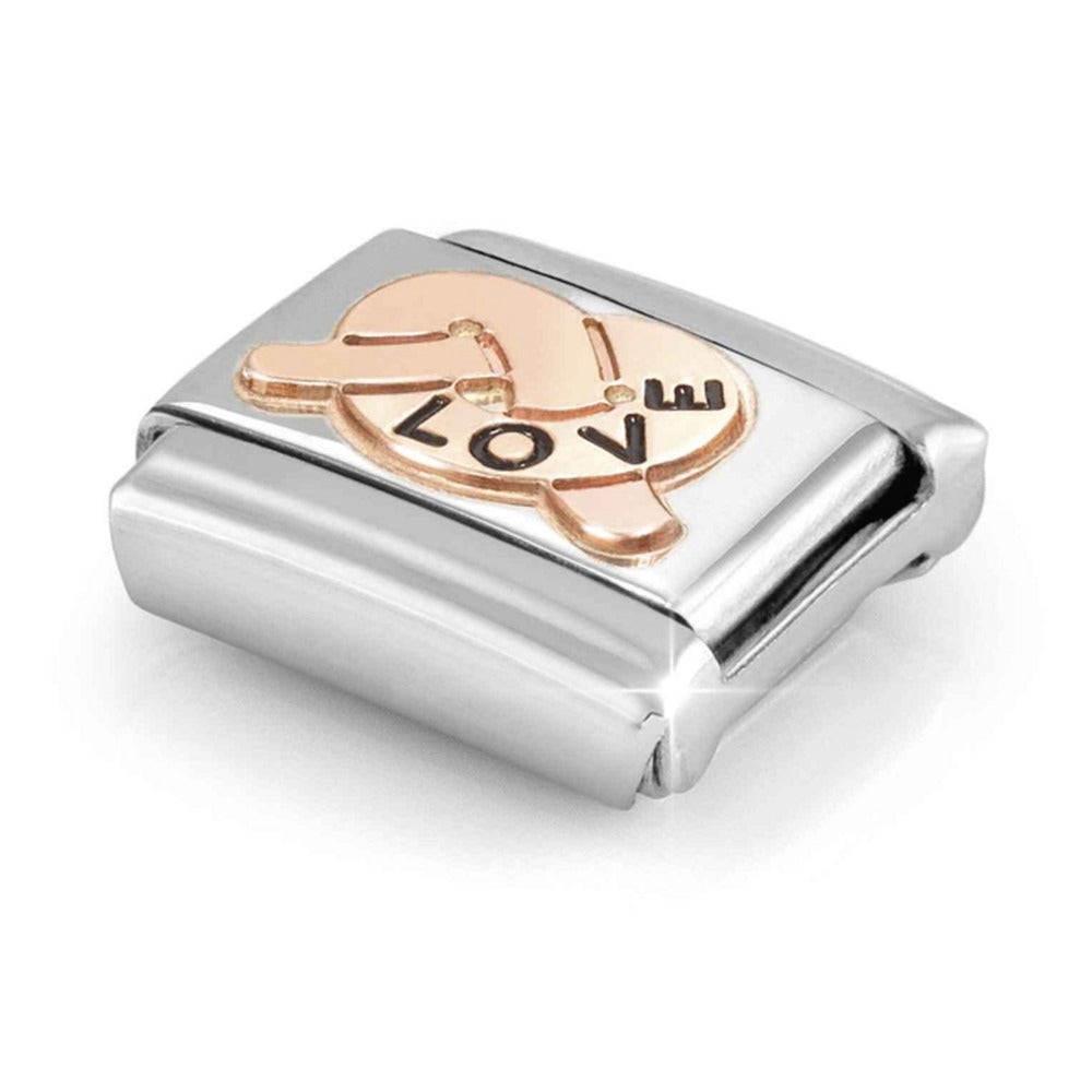 Nomination Composable Rose Gold Love Knot Charm 430202/35