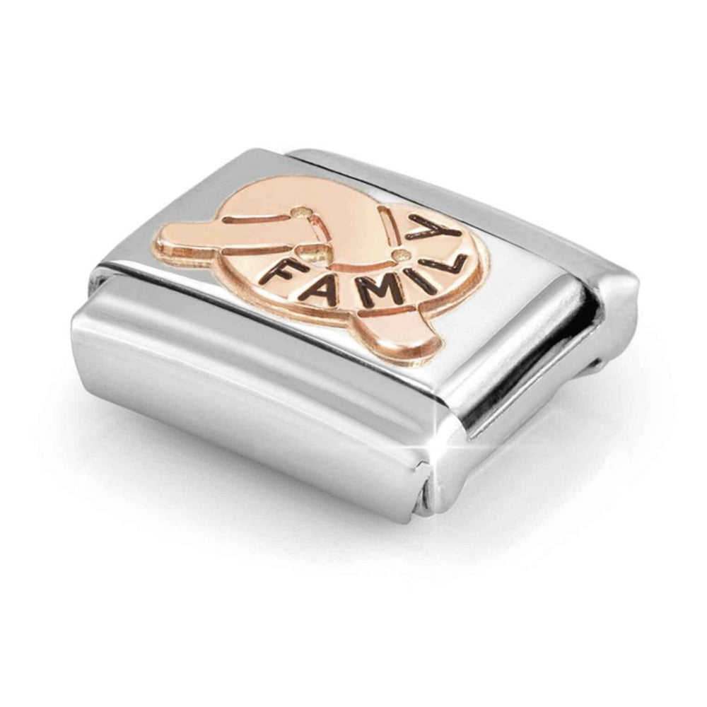 Nomination Composable Rose Gold Family Knot Charm 430202/37