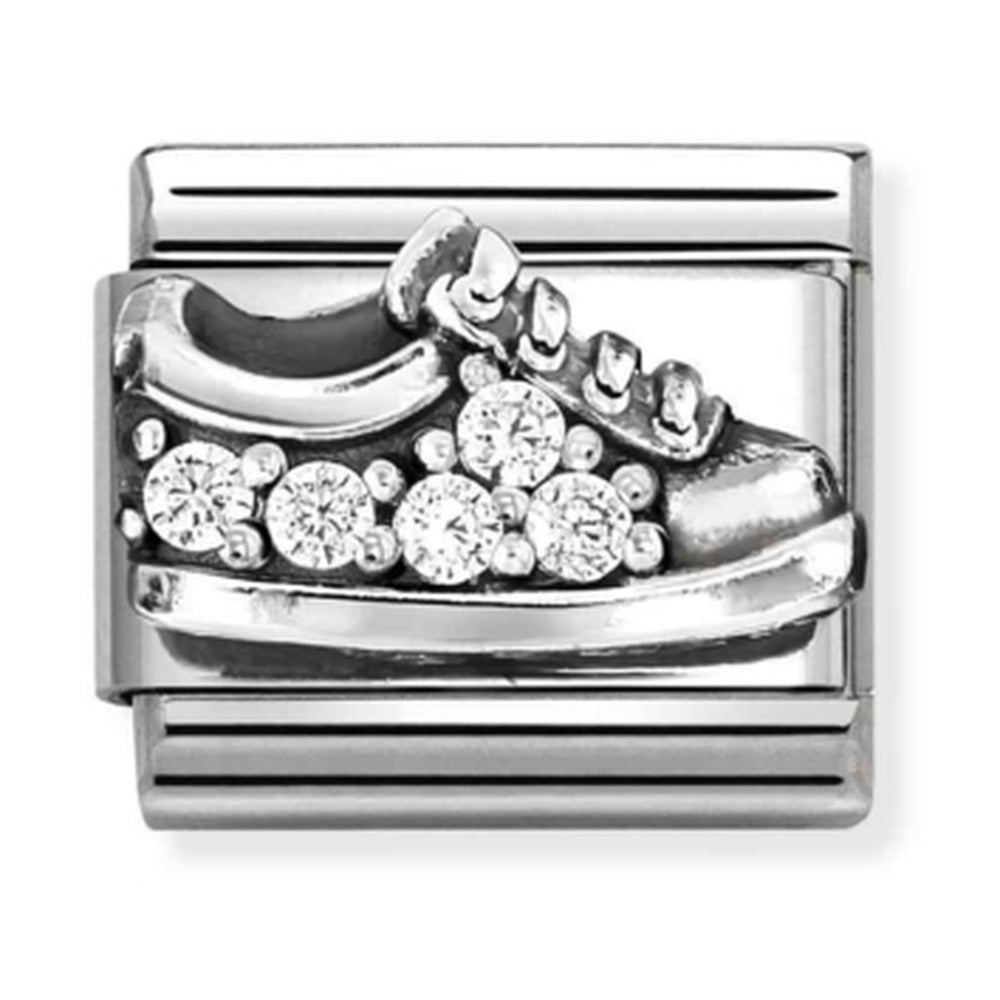 Nomination Composable Silver Pave` CZ Sneaker Charm 330327/17