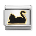 Nomination Composable Gold BLACK CAT LYING DOWN Charm 030272/80