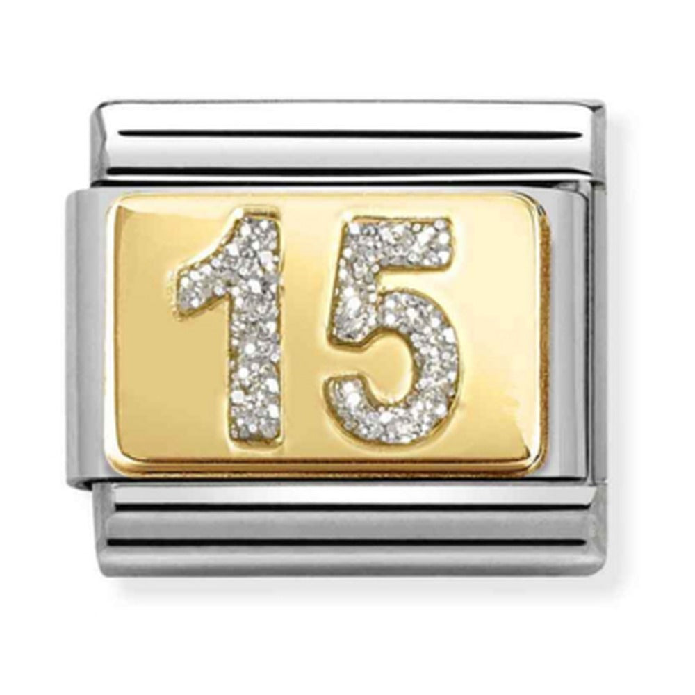 Nomination Composable Gold Glitter 15 Charm 030224/07