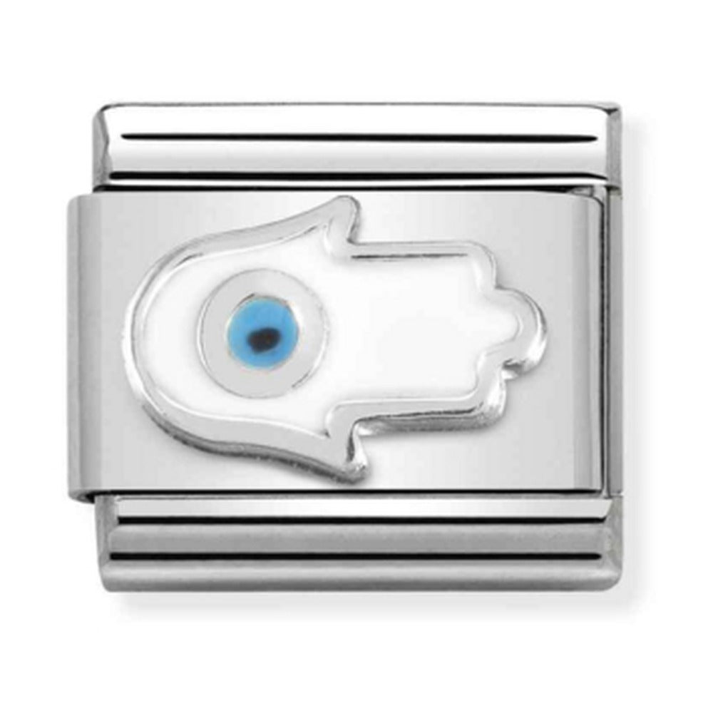 Nomination Composable Silver White Hand Of Fatima Charm 330204/26