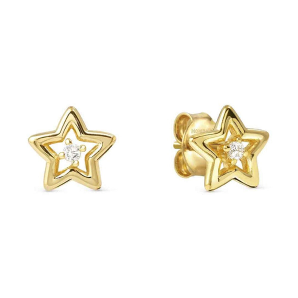 Nomination Dream Beats Gold Tone CZ Star Earrings 242603/009