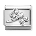 Nomination Composable Silver CZ White Dragonfly Charm 330304/38