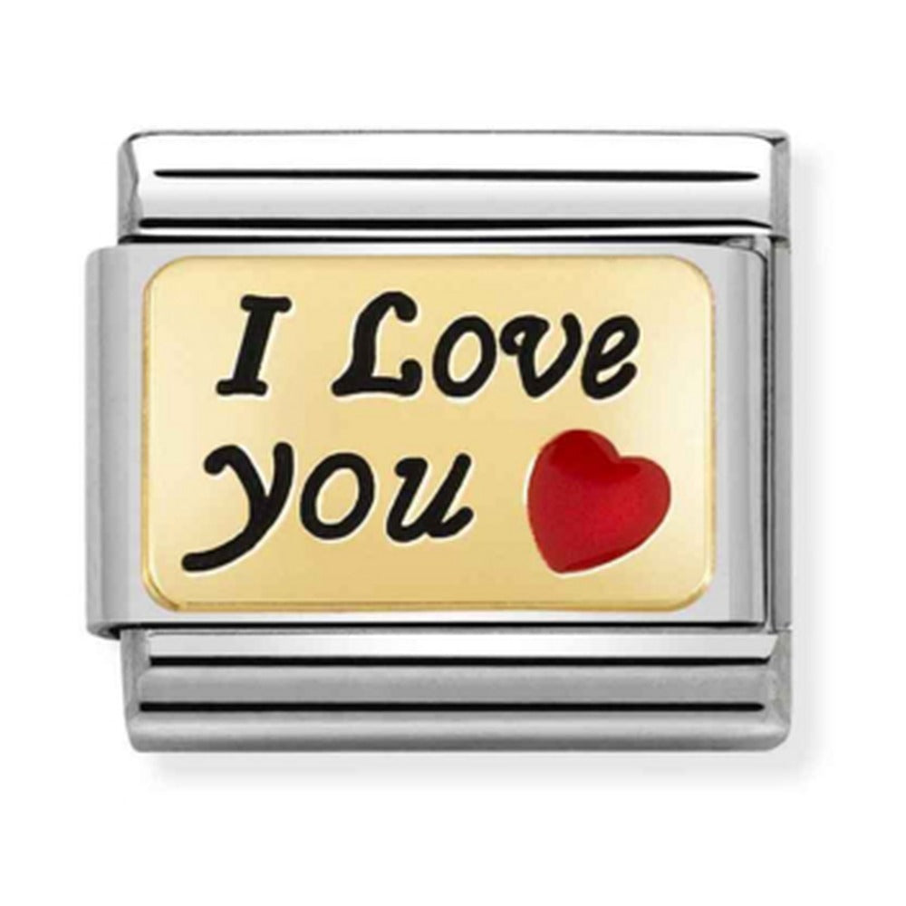 Nomination Com[posable Gold I Love You Charm 030284/55