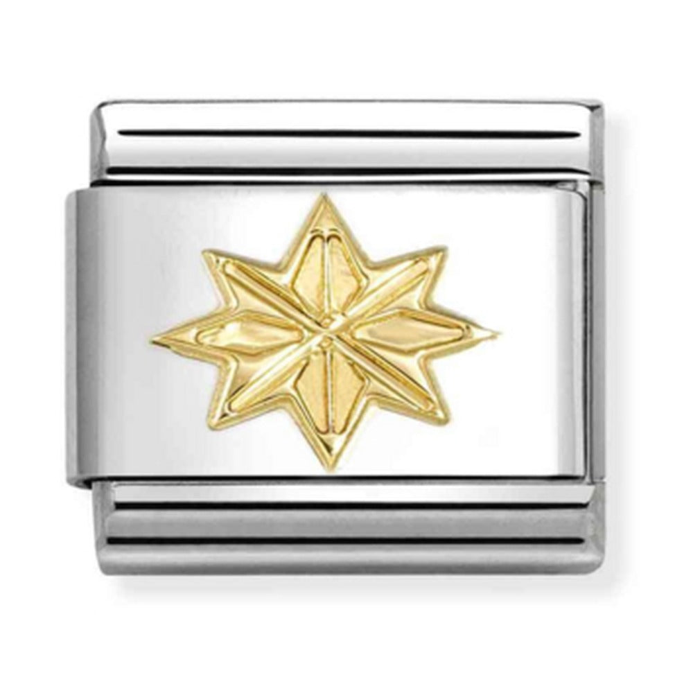 Nomination Composable Gold Wind Rose Charm 030149/61