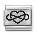 Nomination Composable Silver Infinity Heart Charm 330102/05