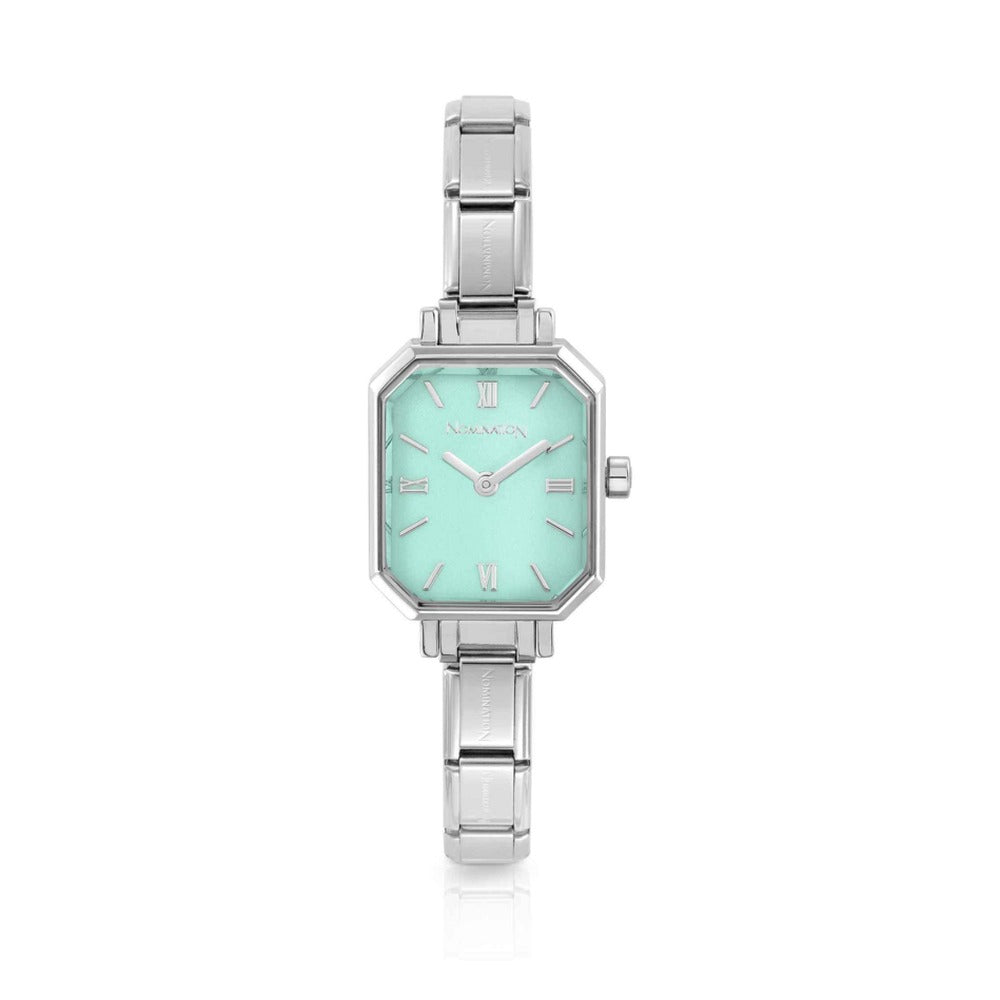 Paris Rectangular Green Water Dial Watch 076037/032
