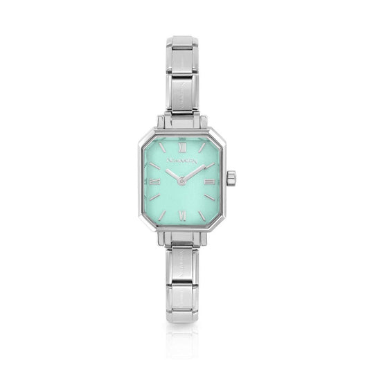 Paris Rectangular Green Water Dial Watch 076037/032