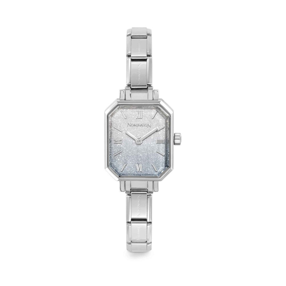 Nomination Paris Rectangular, Blue Gradient Glitter Dial, Watch 076037/035