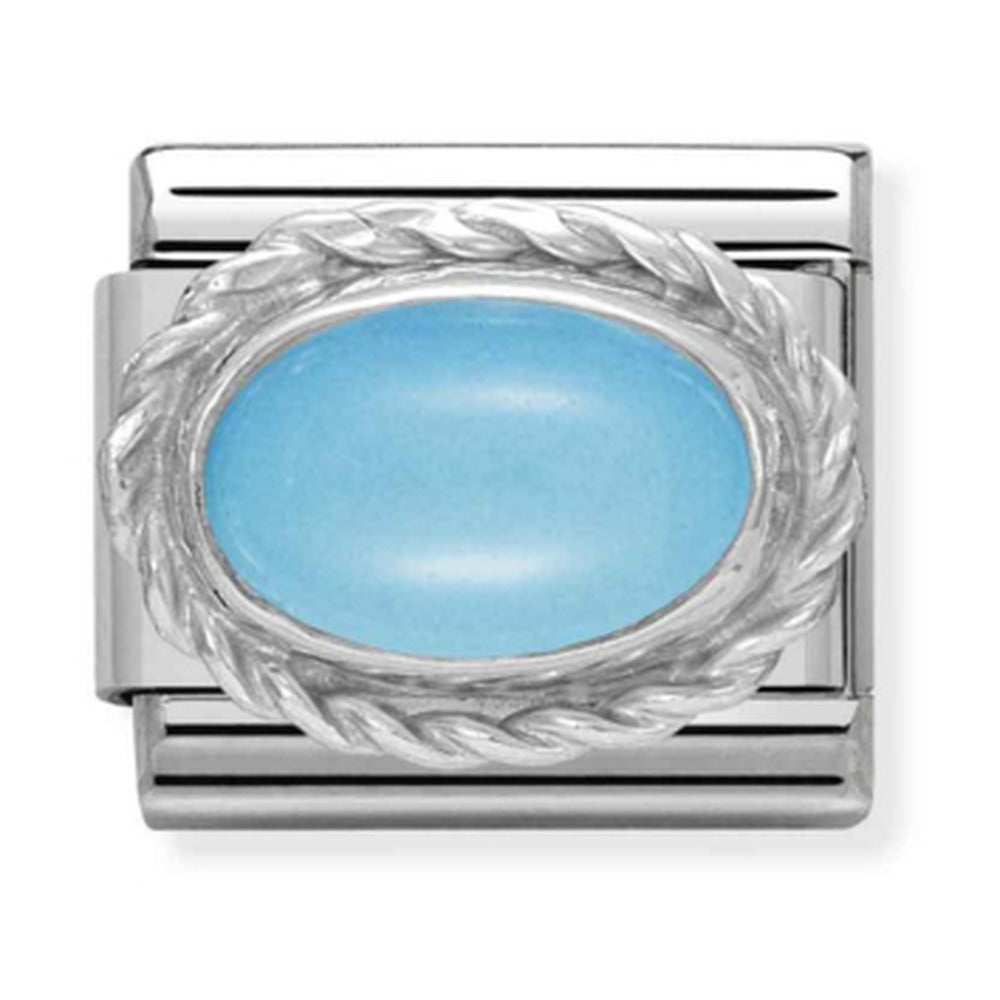 Nomination Composable Classic Silver Hard Stones Turquoise Opal 330503/06