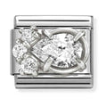 Nomination Composable Silver CZ Teardrop Charm 330329/01
