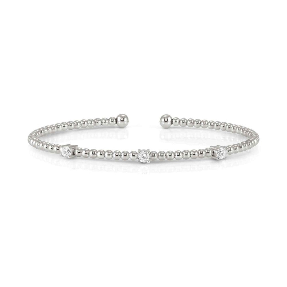Nomination Fashion Era 3 CZ Beaded Bangle 925 Silver
