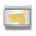 Nomination Composable Classic Link Sports Golf Ball & Club in 18k gold