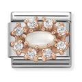 Nomination Composable Rose Gold White Mother Of Pearl Charm *