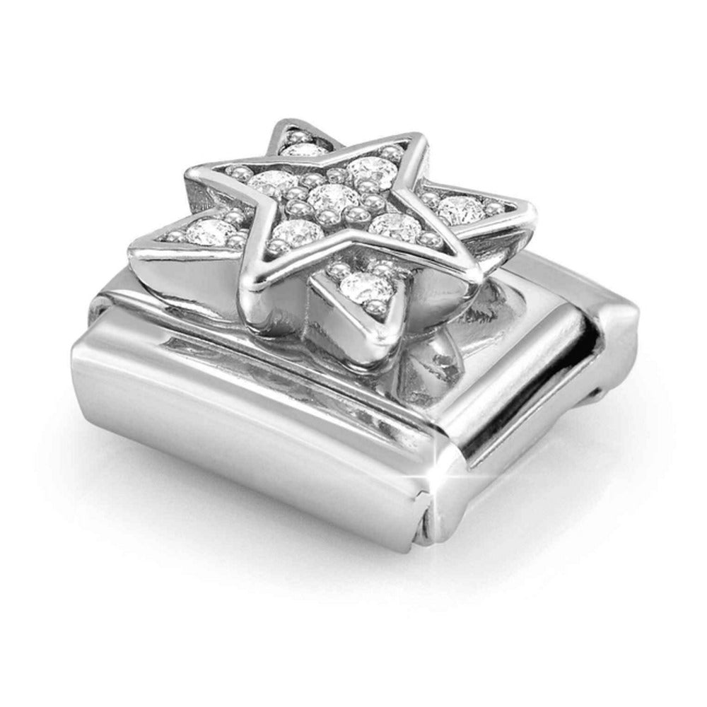 Nomination Composable Silver CZ Wind Rose Charm 330304/45