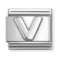 Nomination Composable Silver Letter V Charm 330113/22