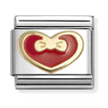 Nomination Composable Red Heart With Bow Charm 030283/33