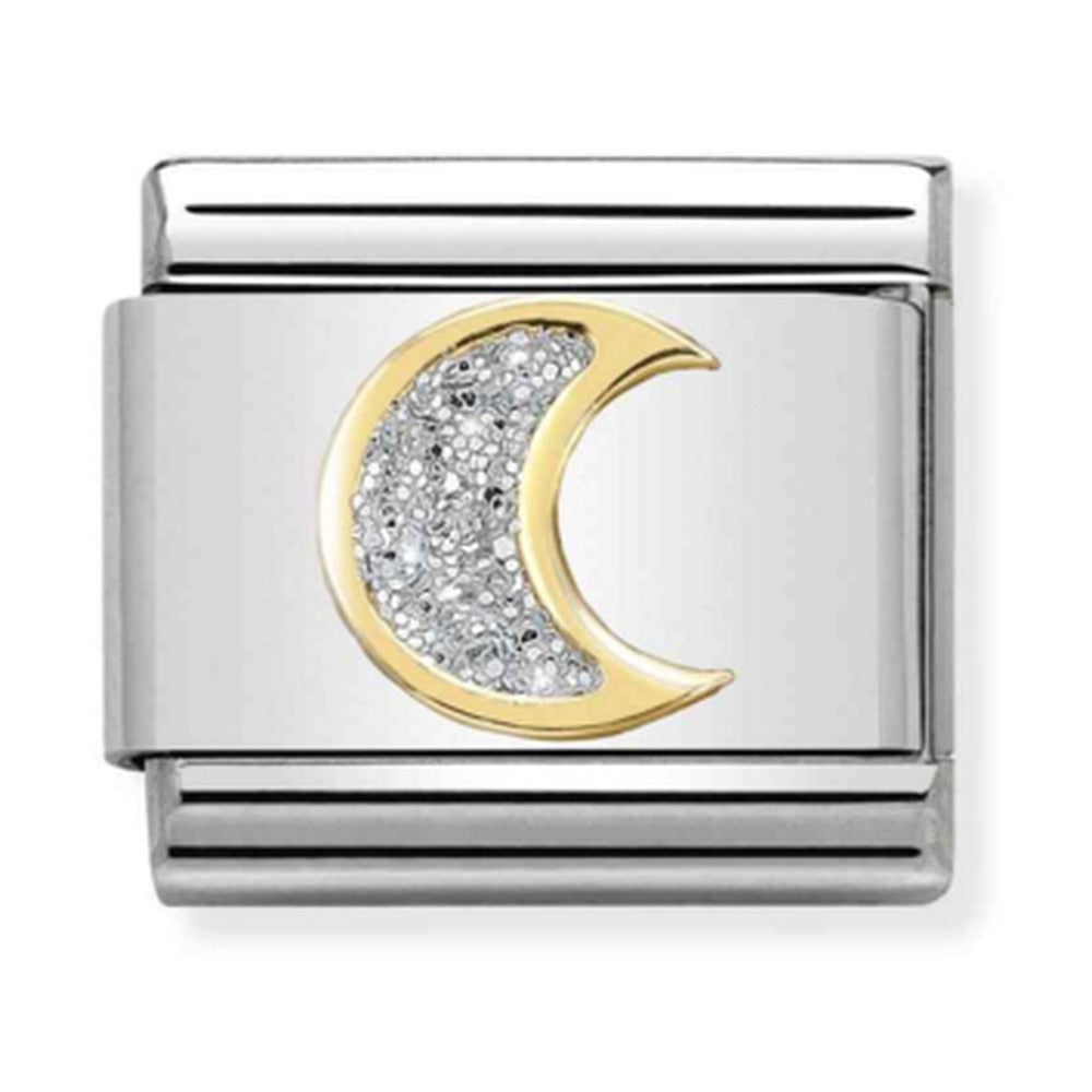 Nomination Composable Gold Glitter Moon Charm 030220/05