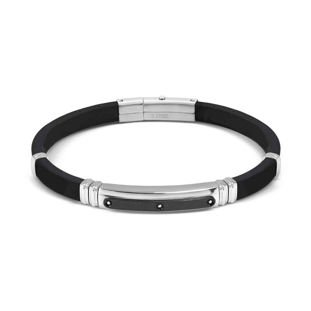 Nomination Mens City Adjustable Silicone ID Bracelet 028820/037