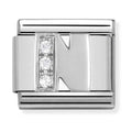 Nomination Composable Silver CZ Letter N Charm 330301/14
