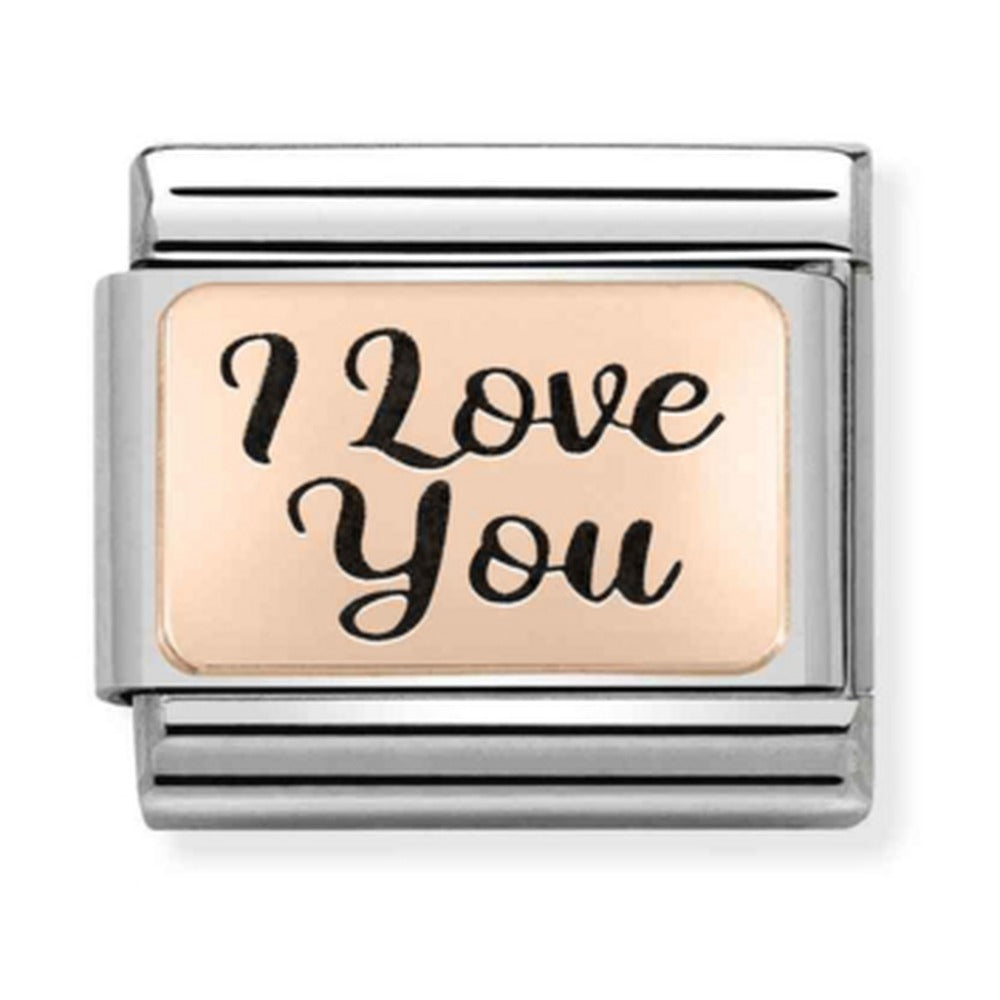 Nomination Composable Rose Gold I Love You Charm