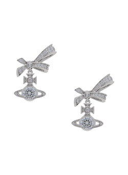 Vivienne Westwood Sterling Silver Angelique Earrings 6202018S-01P102