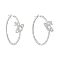 Vivienne Westwood Olympia CZ Hoop Earrings 6202017X-02P102