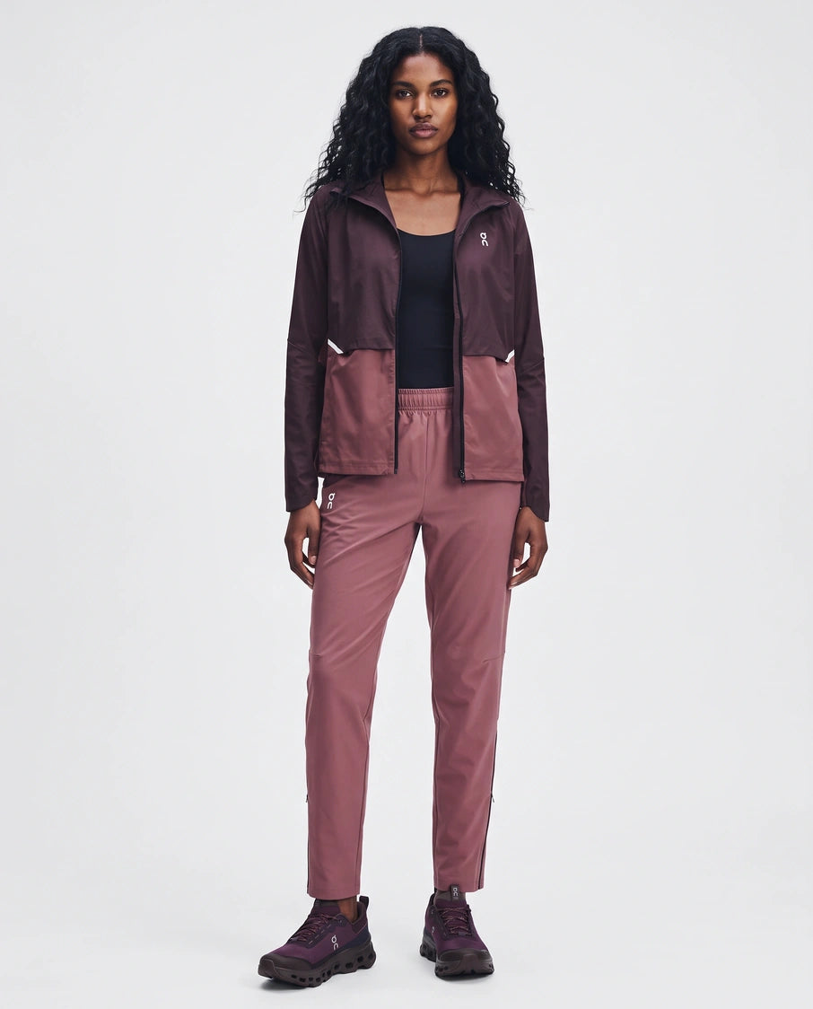 Women's On Running Core Jacket Urchin/Barberry & Core Pants Set