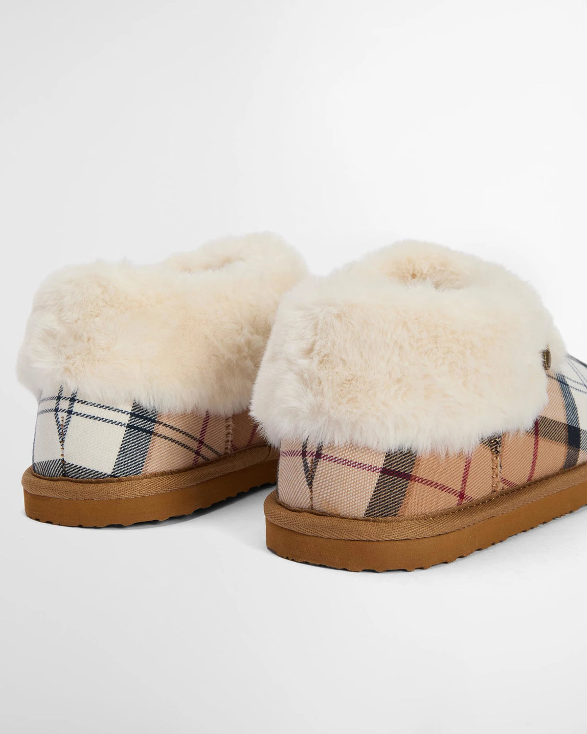 Women's Barbour Eloise Tartan Bootie Slippers — view 6