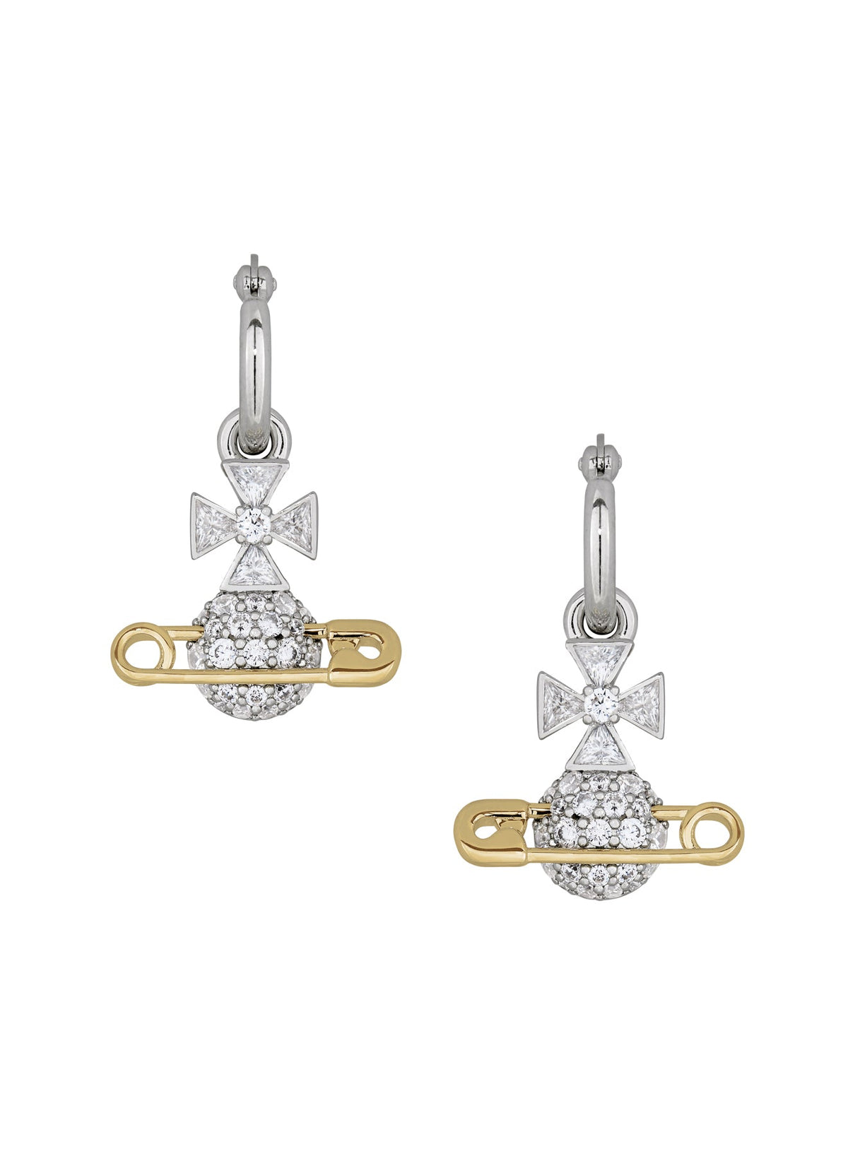 Vivienne Westwood Hectorina Hoop Earrings 6203009B-02P133- — view 2